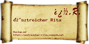 Ösztreicher Rita névjegykártya